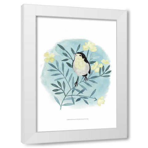 Feathered Friends II White Modern Wood Framed Art Print by Popp, Grace
