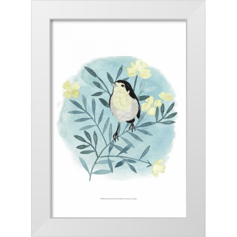 Feathered Friends II White Modern Wood Framed Art Print by Popp, Grace