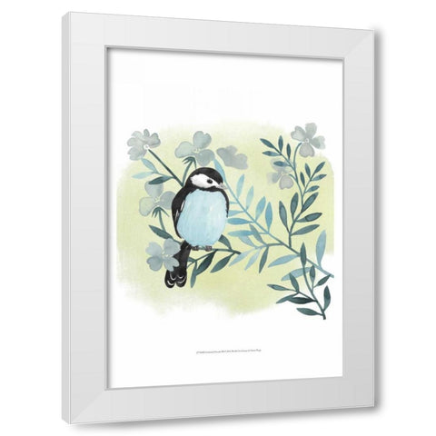Feathered Friends III White Modern Wood Framed Art Print by Popp, Grace