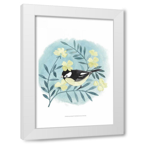 Feathered Friends IV White Modern Wood Framed Art Print by Popp, Grace