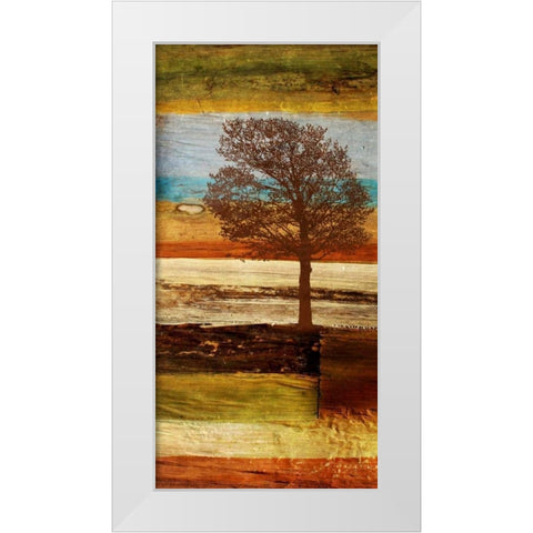 Fall Colors I White Modern Wood Framed Art Print by Orlov, Irena