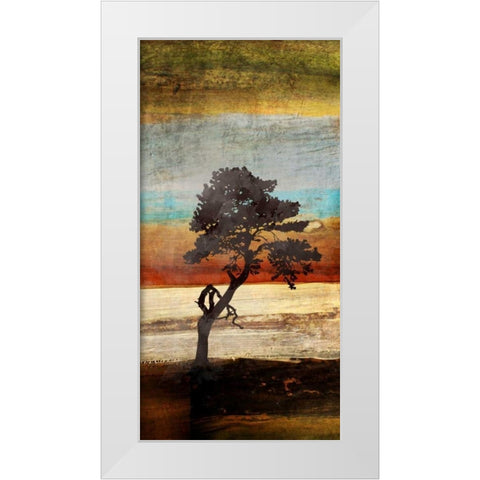 Fall Colors II White Modern Wood Framed Art Print by Orlov, Irena