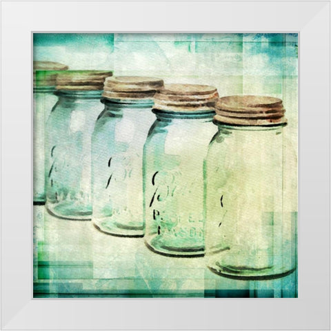 Canning Season II White Modern Wood Framed Art Print by Orlov, Irena