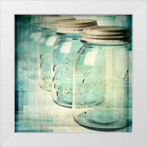 Canning Season V White Modern Wood Framed Art Print by Orlov, Irena