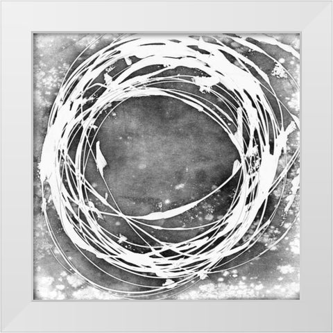 Three-Sixty II White Modern Wood Framed Art Print by Harper, Ethan