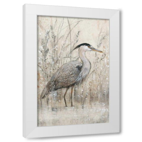 Hunt in Shallow Waters I White Modern Wood Framed Art Print by OToole, Tim