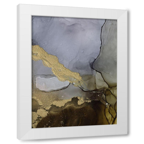 Amethyst and Umber II White Modern Wood Framed Art Print by Borges, Victoria