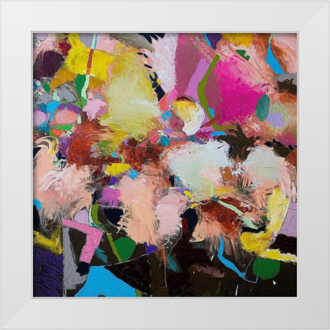 The Can Can White Modern Wood Framed Art Print by Friedlander, Allan