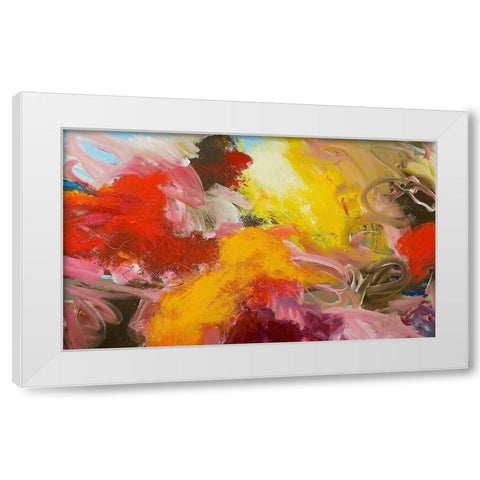 Morning Burst White Modern Wood Framed Art Print by Friedlander, Allan