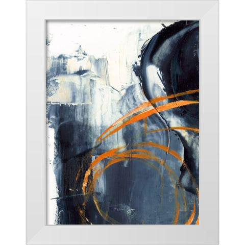 Orange Rind I White Modern Wood Framed Art Print by Harper, Ethan