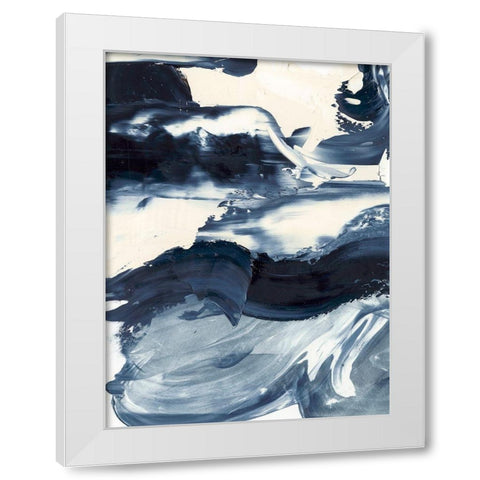 Wave Rider I White Modern Wood Framed Art Print by Harper, Ethan