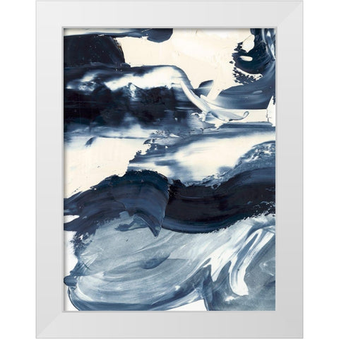 Wave Rider I White Modern Wood Framed Art Print by Harper, Ethan