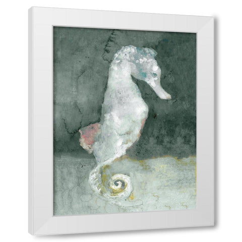 Aquatic II White Modern Wood Framed Art Print by Stellar Design Studio