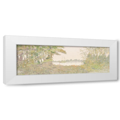 Impressions of Yesterday II White Modern Wood Framed Art Print by Stellar Design Studio