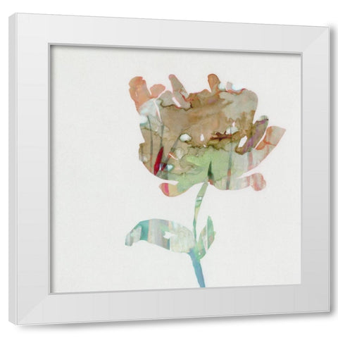 Modern Bloom I White Modern Wood Framed Art Print by Stellar Design Studio