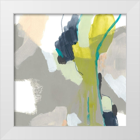 Flow Form I White Modern Wood Framed Art Print by Vess, June Erica