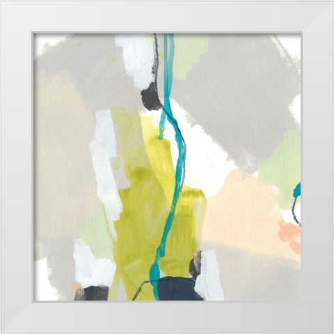 Flow Form II White Modern Wood Framed Art Print by Vess, June Erica