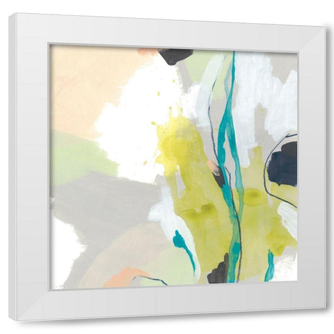Flow Form III White Modern Wood Framed Art Print by Vess, June Erica