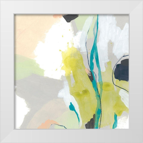 Flow Form III White Modern Wood Framed Art Print by Vess, June Erica