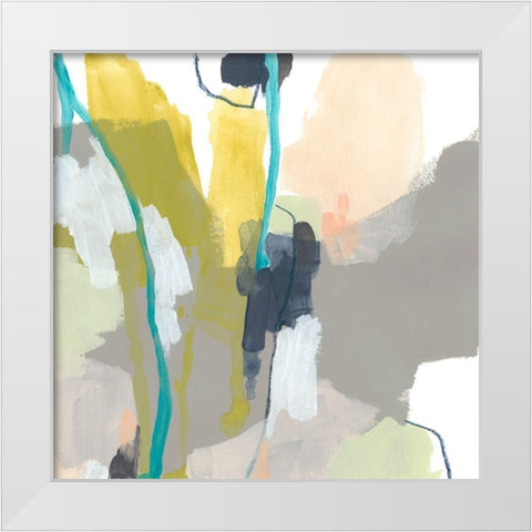 Flow Form IV White Modern Wood Framed Art Print by Vess, June Erica