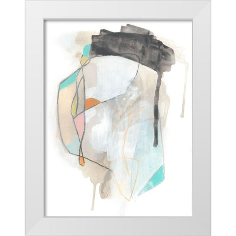 Whisk I White Modern Wood Framed Art Print by Vess, June Erica