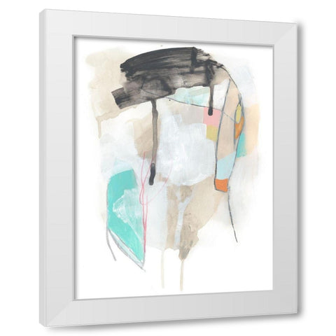 Whisk II White Modern Wood Framed Art Print by Vess, June Erica