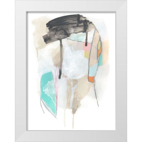 Whisk II White Modern Wood Framed Art Print by Vess, June Erica