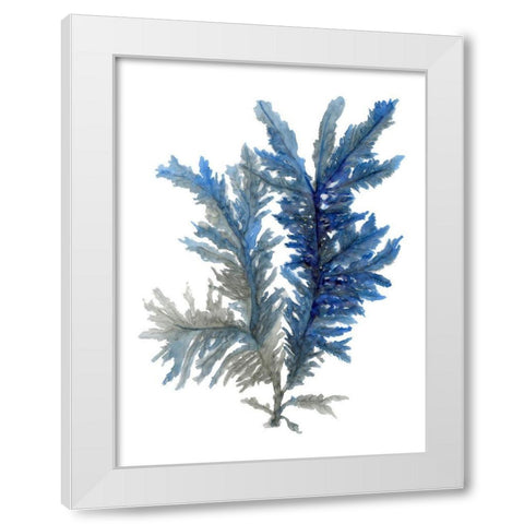 Ocean Bloom I White Modern Wood Framed Art Print by Stellar Design Studio
