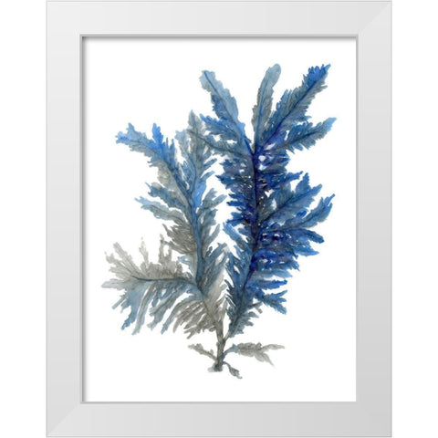 Ocean Bloom I White Modern Wood Framed Art Print by Stellar Design Studio