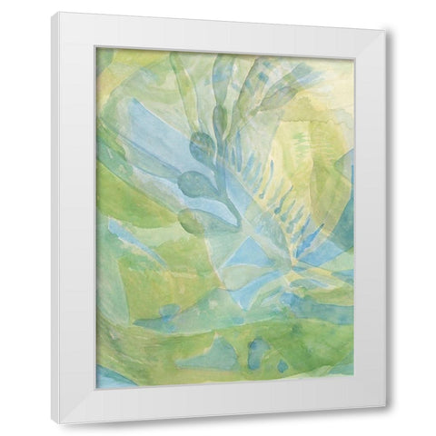 Sea Grass I White Modern Wood Framed Art Print by Stellar Design Studio