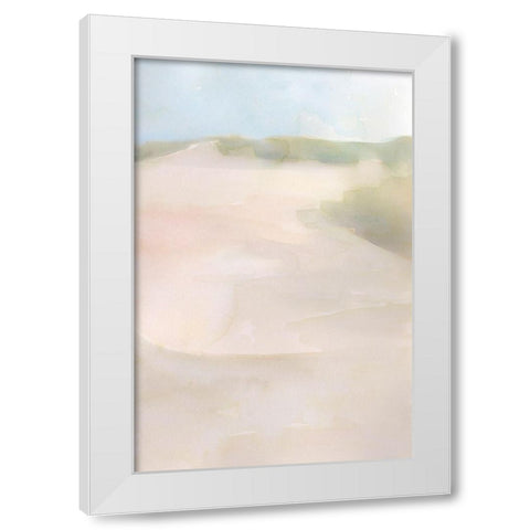 Island Calm IV White Modern Wood Framed Art Print by Stellar Design Studio