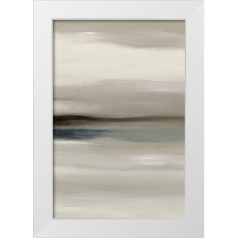 Vast Horizon I White Modern Wood Framed Art Print by Stellar Design Studio