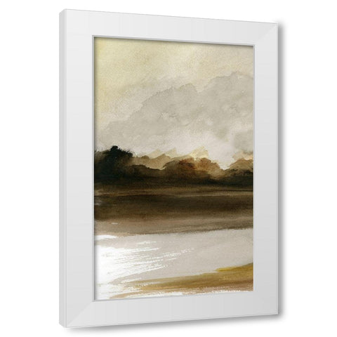 Transitioning Landscape I White Modern Wood Framed Art Print by Stellar Design Studio