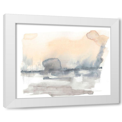 Blush Haze I White Modern Wood Framed Art Print by Goldberger, Jennifer