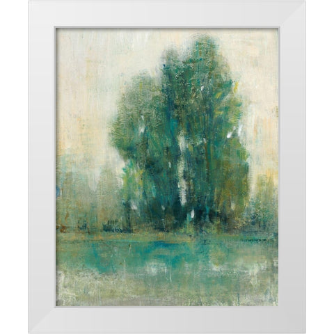 Spring Paysage II White Modern Wood Framed Art Print by OToole, Tim