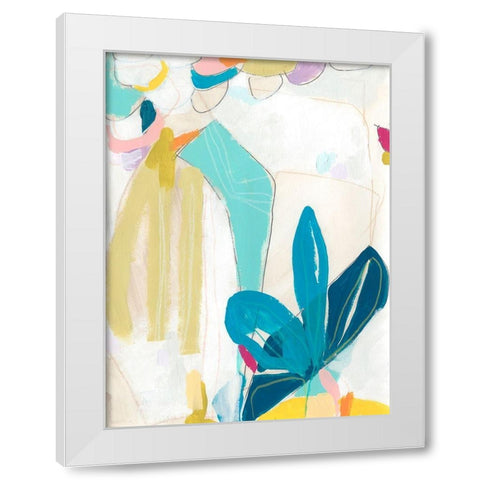 Mosaic Dream I White Modern Wood Framed Art Print by Vess, June Erica