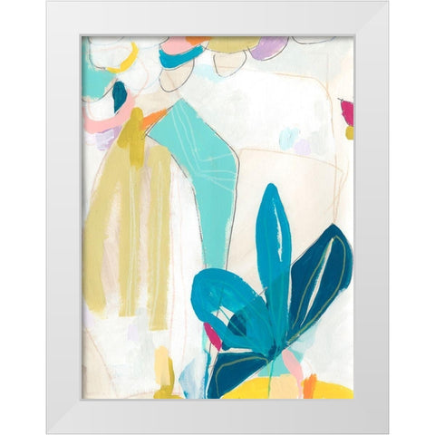 Mosaic Dream I White Modern Wood Framed Art Print by Vess, June Erica