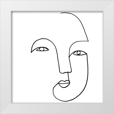 UA Minima III White Modern Wood Framed Art Print by Borges, Victoria