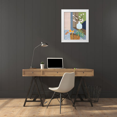 Portrait of Home I White Modern Wood Framed Art Print by Wang, Melissa