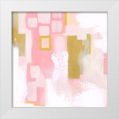 Strawberry Season III White Modern Wood Framed Art Print by Popp, Grace