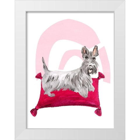 Home Alone I White Modern Wood Framed Art Print by Wang, Melissa