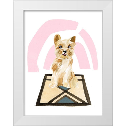 Home Alone III White Modern Wood Framed Art Print by Wang, Melissa