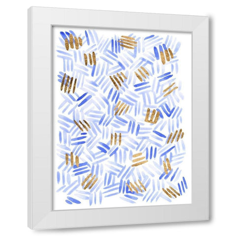 Scratch II White Modern Wood Framed Art Print by Scarvey, Emma