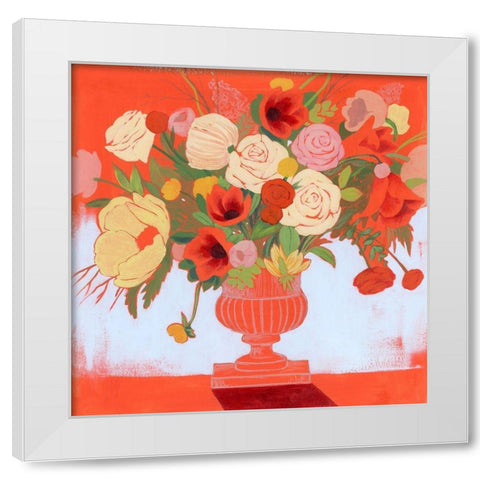 Blossoms on Fire II White Modern Wood Framed Art Print by Popp, Grace