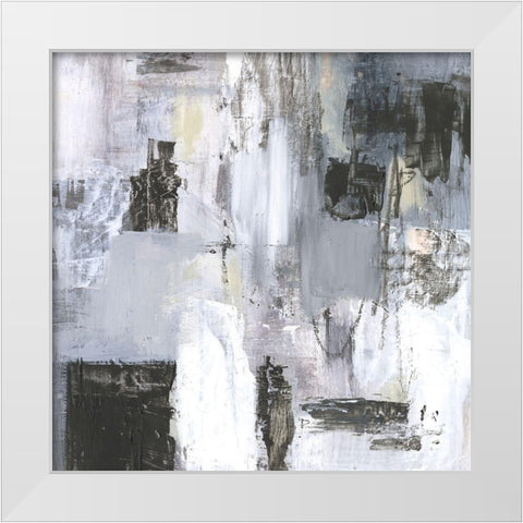 Cinder Composition II White Modern Wood Framed Art Print by Borges, Victoria