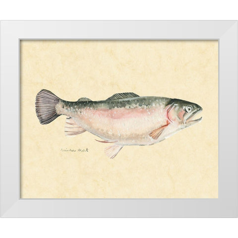 Catch of the Day III White Modern Wood Framed Art Print by Scarvey, Emma