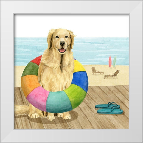 Lets Go for a Boardwalk III White Modern Wood Framed Art Print by Popp, Grace