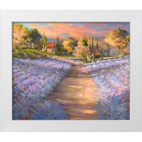 Tranquil Wine Country I White Modern Wood Framed Art Print by Kiggins, Debbie