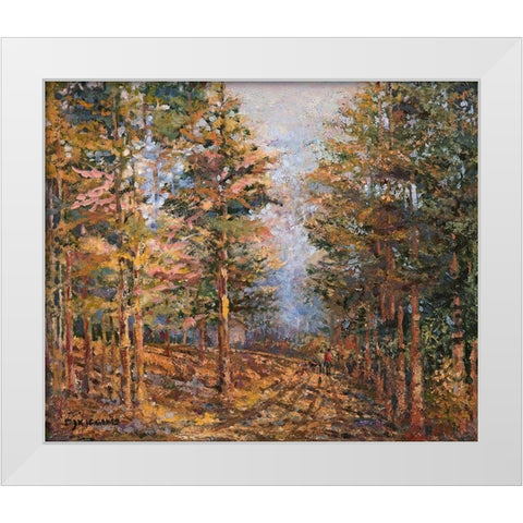 Natures Morning I White Modern Wood Framed Art Print by Kiggins, Debbie