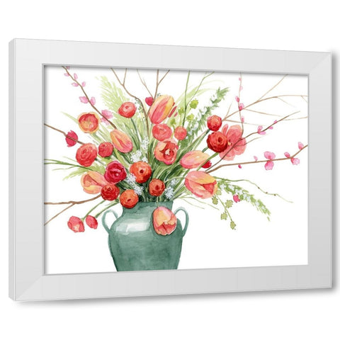 Vogue Bouquet II White Modern Wood Framed Art Print by Popp, Grace